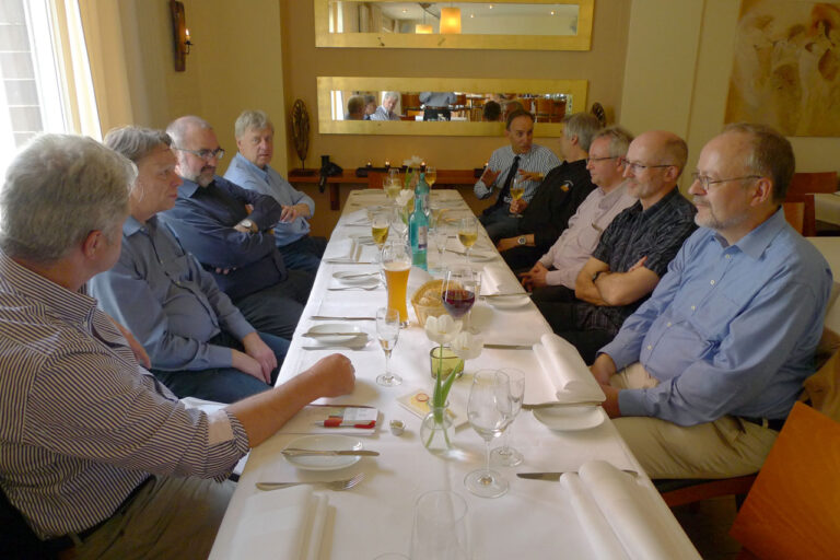 v.l. Willi U., Günter, Willi R., Heinz-Willi, Andrew, Bernhard, Peter, Günther und Ulrich